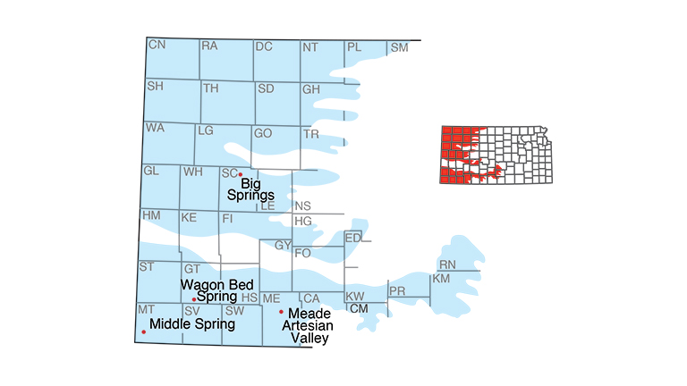 "Springs in the High Plains region"
