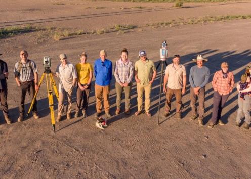 Group photo of the field crew at GLD