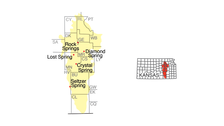 "Springs in the Flint Hills region."