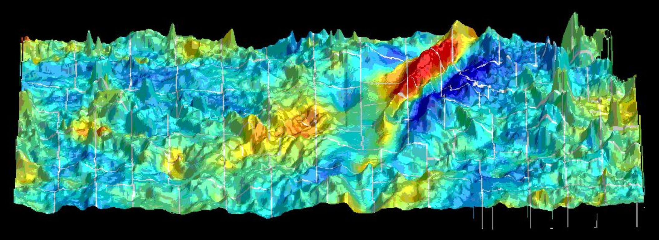 Combined gravity and magnetic map of Kansas.