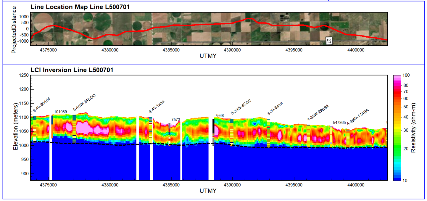 "Sample resistivity measurements from the airborne survey of northwest Kansas"