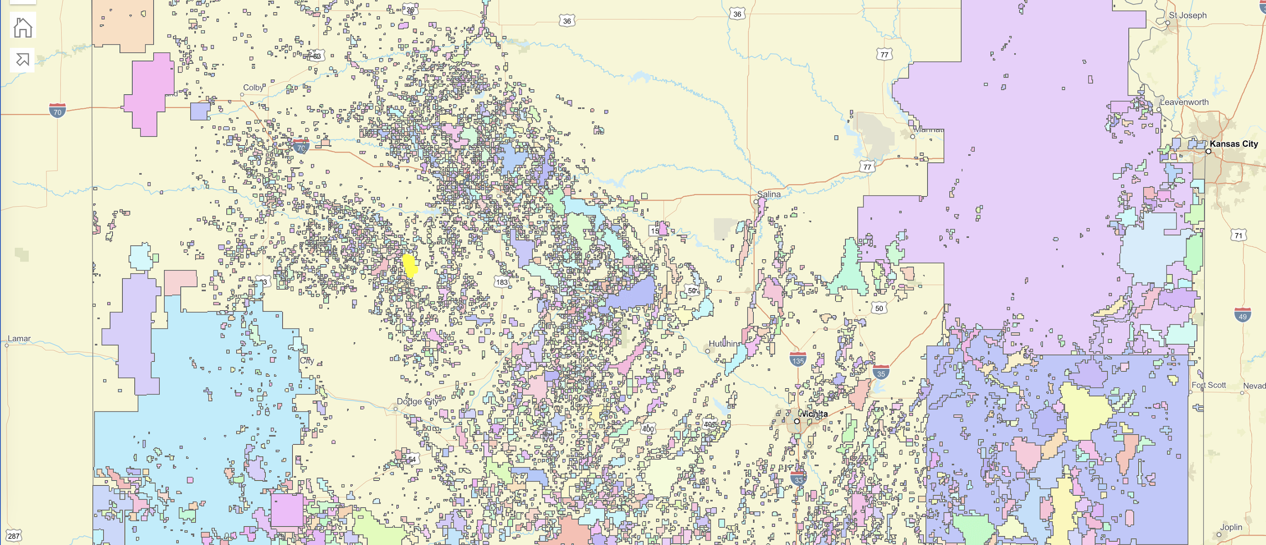 Oil and gas fields interactive map